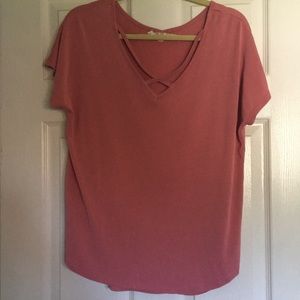 Pink short sleeve top